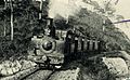 Locomotive n°12 des Chemins de Fer Départementaux du Finistère (ligne Douarnenez - Audierne) (vers 1900).