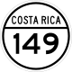 National Secondary Route 149 Schild}}