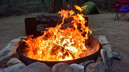 Campfires need to be contained, far away from anything flammable, and constantly supervised.