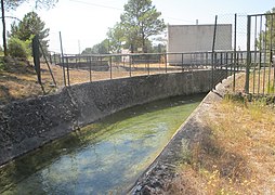 Départ de l'embranchement du canal en direction de Fuveau à partir du partiteur des Sauvaires.