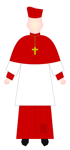 File:Cardinal - choir dress.svg