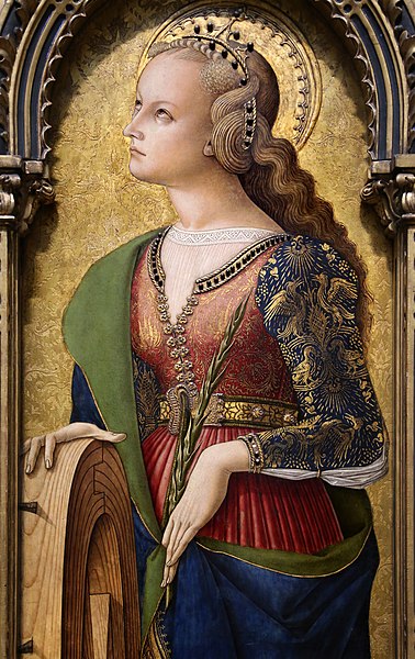 File:Carlo crivelli, madonna col bambino e santi, 1476, 11 caterina.jpg