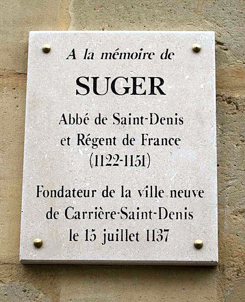 File:Carrières-sur-Seine - Plaque Suger01.jpg