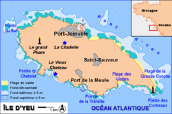 L’Île-d’Yeun kartta