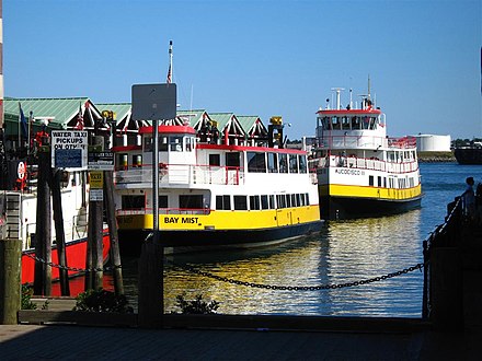 Casco Bay Ferry in the Old Port.