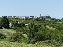 Castelnaud-de-Gratecambe'nin görünümü