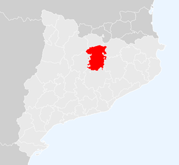 Berguedàs beliggenhed i Katalonien