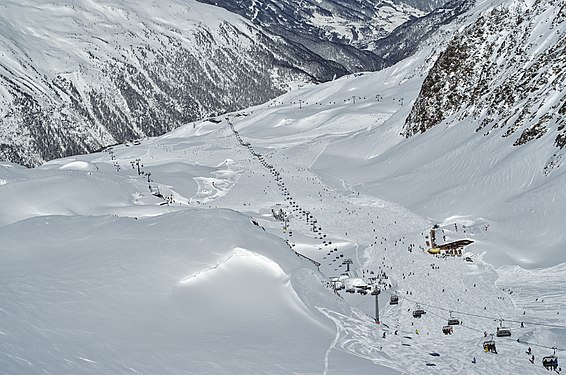 Chairlift in Ski Area Obergurgl-Hochgurgl in Tirol