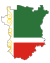 Chechnya Flag-Map