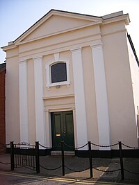 The front of the Cheltenham Synagogue Cheltenham Synagogue.jpg