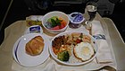 Menu sarapan nasi uduk di kelas bisnis China Airlines