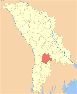 Localização de Cimişlia na Moldávia