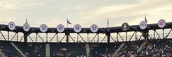The Mets' retired numbers at Citi Field, 2022