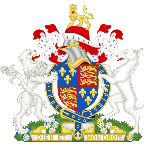 File:Coat of Arms of Edward V of England (1483) Variant 1 with Motto.svg