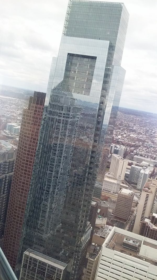 Comcast Center as seen from One Liberty Observation Deck