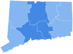 Risultati delle elezioni presidenziali del Connecticut 2008.svg