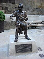 Cordwainer statue on Watling street, in the Cordwainer ward of the City of London. Cordwainer statue Watling Street.jpg