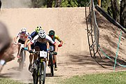 Deutsch: Radsport bei den Olympischen Jugendspielen 2018 Tag 10, 16. Oktober 2018 - Combined Criterium – XCC Qualifikation männlich English: Cycling at the 2018 Summer Youth Olympics – Men's Combined Criterium – XCC Qualification on 16 October 2018.