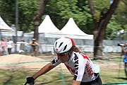 Deutsch: Radsport bei den Olympischen Jugendspielen 2018 Tag 10, 16. Oktober 2018 - Combined Criterium – XCC Qualifikation weiblich English: Cycling at the 2018 Summer Youth Olympics – Women's Combined Criterium – XCC Qualification on 16 October 2018.