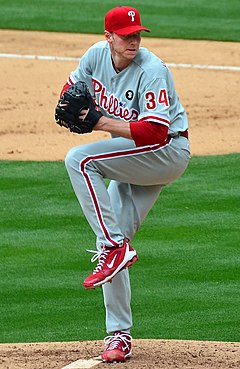 Roy Halladay, Phillies' pitcher from 2010 to 2013 and a 2019 Hall of Fame inductee D7K 4966 Roy Halladay.jpg