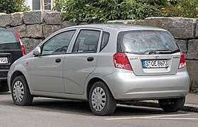 Daewoo Kalos - left rear view