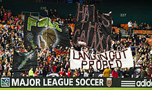 La Barra Brava display a tifo referencing the 2011 film Paul during a match against the L.A. Galaxy Dcunited-paul-tifo.jpg