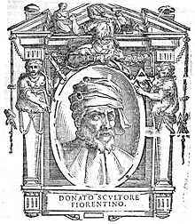 Ritratto di Donatello nelle Vite de' più eccellenti pittori, scultori e architettori (1568)