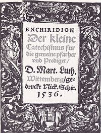 Portada del Catecismo Menor de Lutero