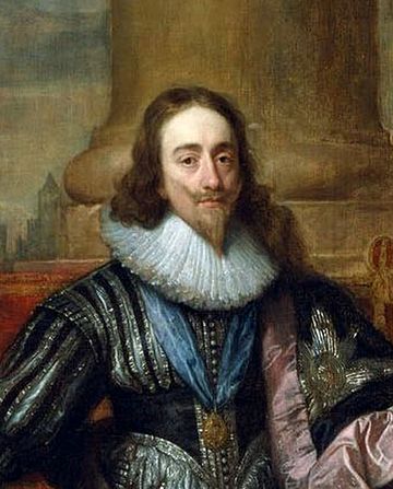 Charles I, as painted by Sir Anthony van Dyck, was portrayed by Alec Guinness: "Perhaps the best living image ever presented in a historical film; he is Van Dyck's portraits come to life, and if some expert points out that he is slightly too tall, he doesn't look it". Dyck, Anthony van -- Charles I family portrait 1633 crop.jpg