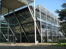 The European Headquarters for Electronic Arts in Chertsey, Surrey was used as The Klein & Utterson Institute EA building, Chertsey, Surrey.jpg