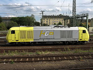 Seitenansicht der 253 006 der HGB (Hessische Güterbahn GmbH)