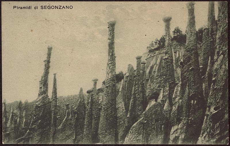 File:Earth Pyramids of Segonzano, 1920-1930.jpg