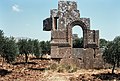 East Church, Me'ez (ماعز), Syria - Remains of south façade of Church - PHBZ024 2016 5439 - Dumbarton Oaks.jpg