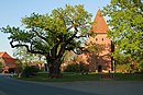 Ev.  Church of St. Martin with church square and war memorial