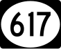 Mississippi Highway 617 işaretçisi