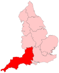 England Region - South West.svg