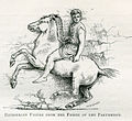 Equestrian figure from the frieze of the Parthenon - Mahaffy John Pentland - 1890.jpg