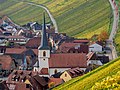 * Nomination View of Escherndorf with the catholic parish church St. Johannes Baptista --Ermell 08:35, 7 February 2022 (UTC) * Promotion Good quality. --Yeriho 09:41, 7 February 2022 (UTC)