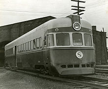 New York, Susquehanna and Western Railway streamlined locomotive, Susquehanna Transfer, ca. 1940 FWPNW026BergenCounty1766A.jpg