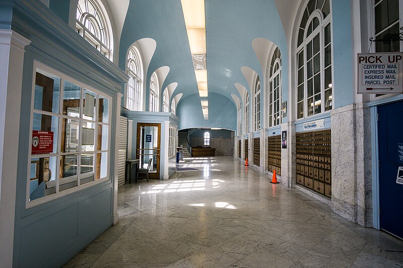 File:Fall River Massachusetts Post Office interior.jpg