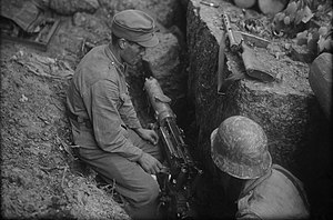 Финские пулеметчики, район Тиенхаара, 25 июня 1944 г. Фотография из архива Сил обороны Финляндии (SA-kuva).