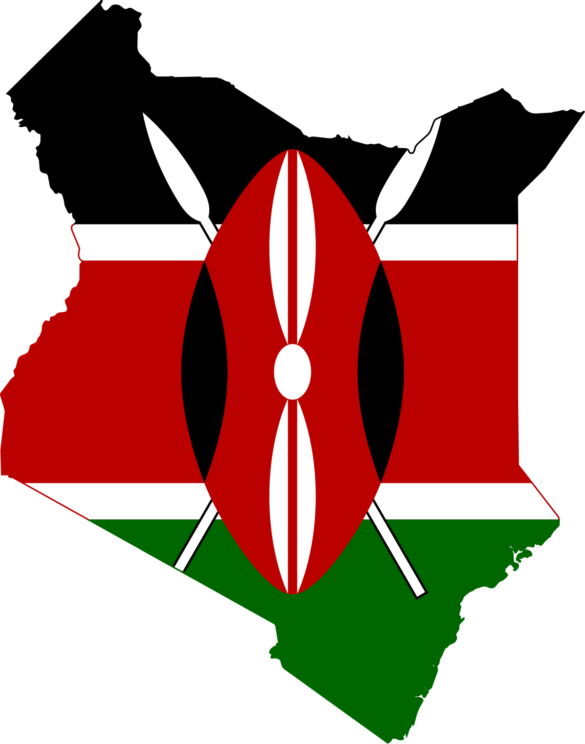 File Flag Map Of Kenya Svg Wikimedia Commons