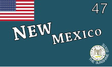 A reconstruction of New Mexico's unofficial state flag, used in the 1915 San Diego World's Fair Flag of New Mexico (1912-1925).svg