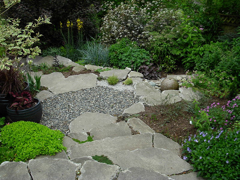 File:Flickr - brewbooks - Stairs to second level of our back garden (1).jpg