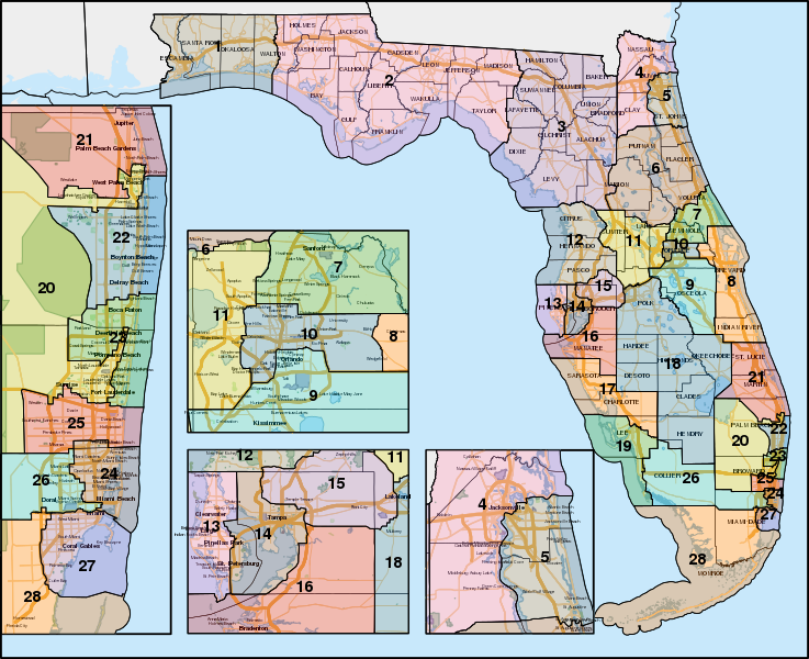File:Florida Congressional Districts, 118th Congress.svg