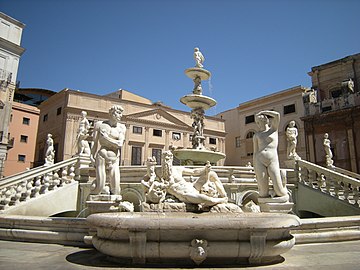Fontana Pretoria, Palerme, 1574