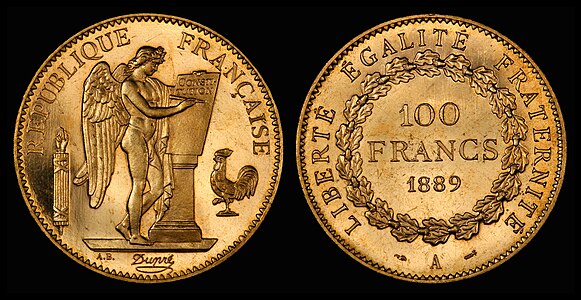 French franc, by the Paris Mint