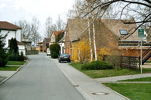 Friedensdorf (Leuna), die Straße 