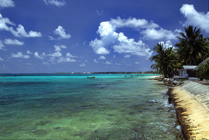 Beach in Funafuti, Tuvalu