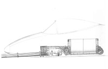 A side-view drawing of the GAU-8/A Avenger's mounting location in the A-10's forward fuselage GAU-10 Drawing.jpg